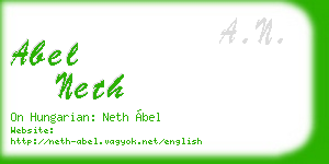 abel neth business card