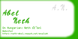 abel neth business card